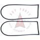 1955 1956 1957 Pontiac Chieftain 2-Door Station Wagon Rear Quarter Side Fixed Window Rubber Weatherstrips 1 Pair