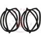 1957 1958 Buick And Oldsmobile 4-Door Wagon (See Details) Rear Quarter Window Weatherstrips 1 Pair