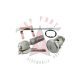 1955 1956 1957 1958 Pontiac Full-Size (WITHOUT Consoles) Glove Box and Trunk Lock Set WITH Two Round Head Keys [Late Style] 