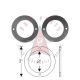 1951 1952 Pontiac (See Details) Back Up Light Housing Gaskets 1 Pair