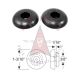 
1953 1954 1955 1956 Buick, Oldsmobile, and Pontiac (See Details) Standard Grommets 1 Pair (1.1875-Inch)
