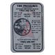 1937 Buick Tire Pressure Decal