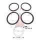 1953 Buick (See Details) Tail Light Gasket Set (4 Pieces)