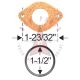 1946 1947 1950 1951 1952 1953 1958 1959 1961 1962 Buick (See Details) License Plate Light Assembly Gasket Set (2 Pieces)
