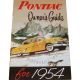 1954 Pontiac Owner's Manual [PRINTED BOOK]