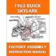 1963 Buick Skylark Factory Assembly Manual [PRINTED BOOK]