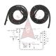 1957 1958 Buick Roadmaster And Super Series 4-Door Riviera Sedan Front Door Rubber Weatherstrips 1 Pair