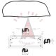 1959 1960 Buick, Oldsmobile, And Pontiac (See Detail) Sedan Rear Window Rubber Weatherstrip