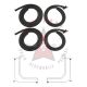 1955 1956 Buick 4-Door Riviera Sedan and Oldsmobile 4-Door Holiday Sedan (See Details) Front Door Rubber Weatherstrip Set (4 Pieces)