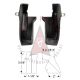 1969 1970 Buick, Oldsmobile, and Pontiac 4-Door Hardtop Models (See Details) Rear Door Lock Pillar Filler Rubber Seals 1 Pair