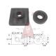 1966-1970 Oldsmobile Toronado 2-Door Hardtop Body To Frame Isolator Mounting Pad Set (2 Pieces)