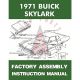1971 Buick Skylark Factory Assembly Manual  [PRINTED BOOK]