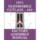 1971 Oldsmobile Cutlass and 442 Models Factory Assembly Manual [PRINTED BOOK]