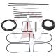 1955 1956 1957 Pontiac Chieftain 2-Door Station Wagon Glass Weatherstrip Kit (20 Pieces)