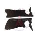 1955 Buick Roadmaster Convertible Trunk Side Panels Double Black Panelboard (2 pieces)