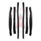 1958 Pontiac Bonneville And Chieftain 2-Door Convertible Roof Rail Rubber Weatherstrip Kit (6 Pieces)