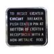 1969 Buick Riviera Lighter Reset Instruction Decal