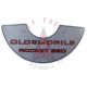 1969 1970 1971 1972 Oldsmobile Rocket 350 2-V Air Cleaner Small Decal 