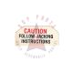 1959 1960 1961 Pontiac Jack Base Caution Decal 