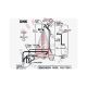 1985 Pontiac Firebird 5.0 Liter Engine Models WITH Automatic Transmission (See Details) UNK Emission Routing Decal
