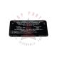 
1969 Pontiac V8 Engine (4 Barrel Carburetor) Models WITH Automatic or Manual Transmission (See Details) PE Emission Decal
