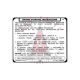 
1985 Pontiac Firebird Engine Start Instruction Decal on Sun Visor
