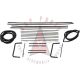 1956 1957 Pontiac Chieftain 2-Door Sedan Glass Weatherstrip Kit (22 Piece)