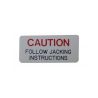 1965 1966 1967 1968 1969 1970 1971 1972 1973 1974 1975 Oldsmobile Jack Base Caution Decal 