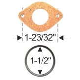 1946 1947 1950 1951 1952 1953 1958 1959 1961 1962 Buick (See Details) License Plate Light Assembly Gasket Set (2 Pieces)